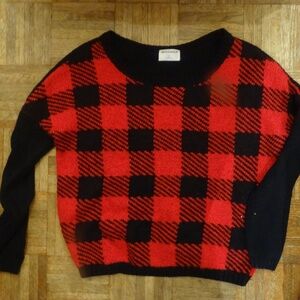 GENTLE FAWN BUFFALO PLAID CHECKERED SWEATER
